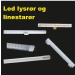 LED lysrør, linestrarør, PLC rør